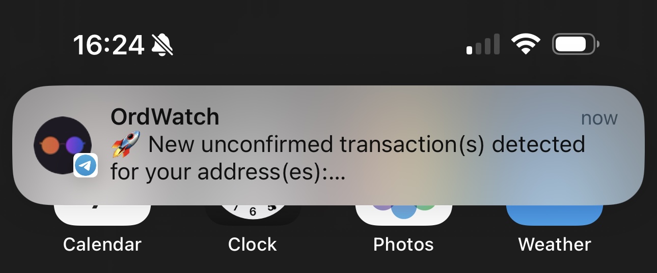 Telegram Notification Example